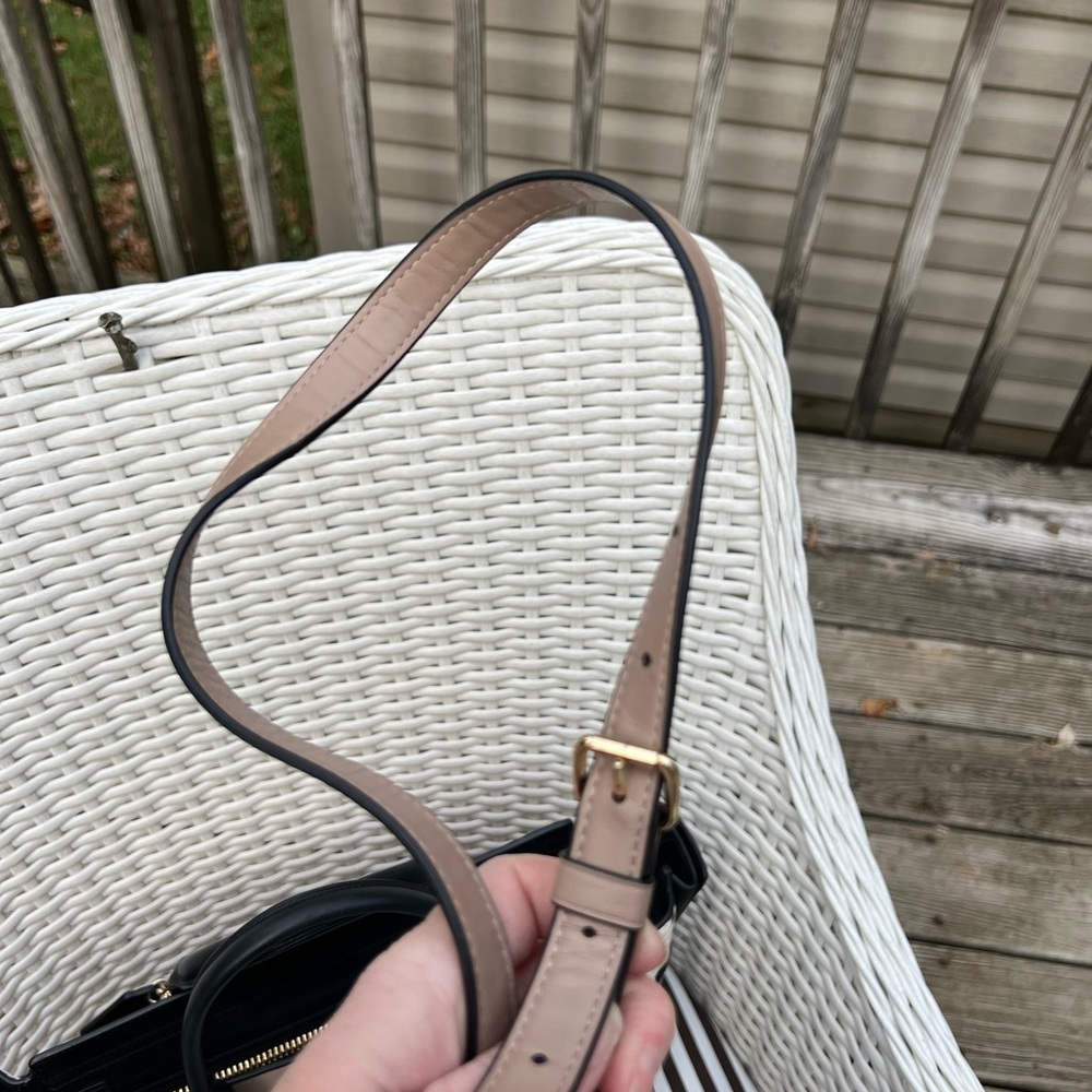 Coach Colorblock EXOTIC SWAGGER Satchel Python STONE Black White 36496 - Picture 8 of 16